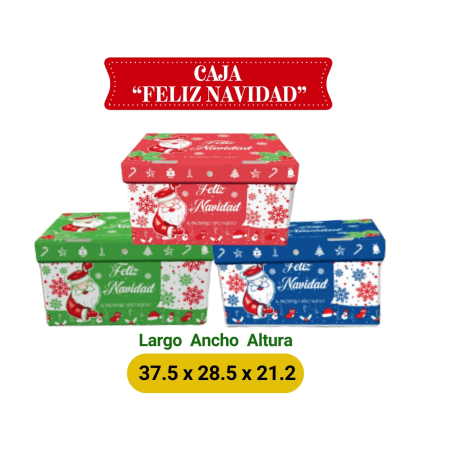 CAJA NAVIDEÑA " FELIZ NAVIDAD "