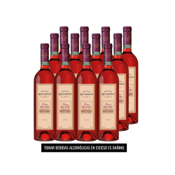 Vino Rosé SANTIAGO QUEIROLO Semiseco Botella 750ml x 12 UN.