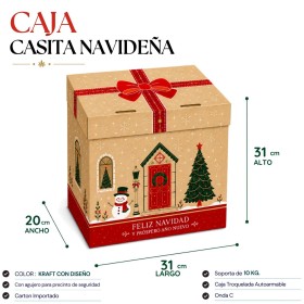 CAJA "CASITA NAVIDEÑA"