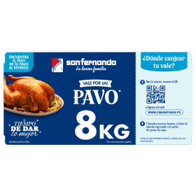 Vale de Pavo San Fernando 8 kg.