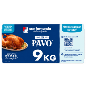 Vale de Pavo San Fernando 9 kg.