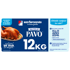 Vale de Pavo San Fernando 12 kg.