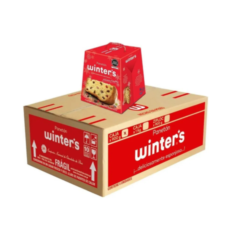 Panetón Winters Caja de 850g x 6 UND